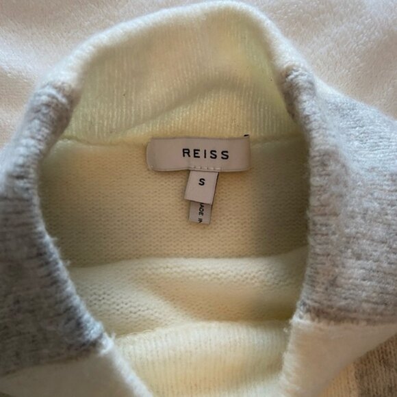 Reiss grey and white soft sweater size S - Picture 7 of 10